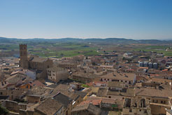 Vista panorámica de la comarca de Artajona en la parte sur de la localidad.