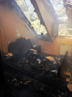 Declarado un incendio sin heridos en una casa rural de Falces