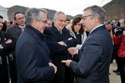 El Presidente Sanz y el Ministro Blanco presiden el inicio de las obras de conexión de la A-12 con la futura A-68 
