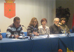 De izda. a dcha. José Javier Calvo, Ana Frías y Gemma Ezpeleta.