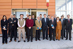 El consejero Armendáriz, junto a los participantes en el curso.