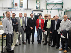 El vicepresidente Jiménez ha visitado la planta de Tasubinsa en Burlada.