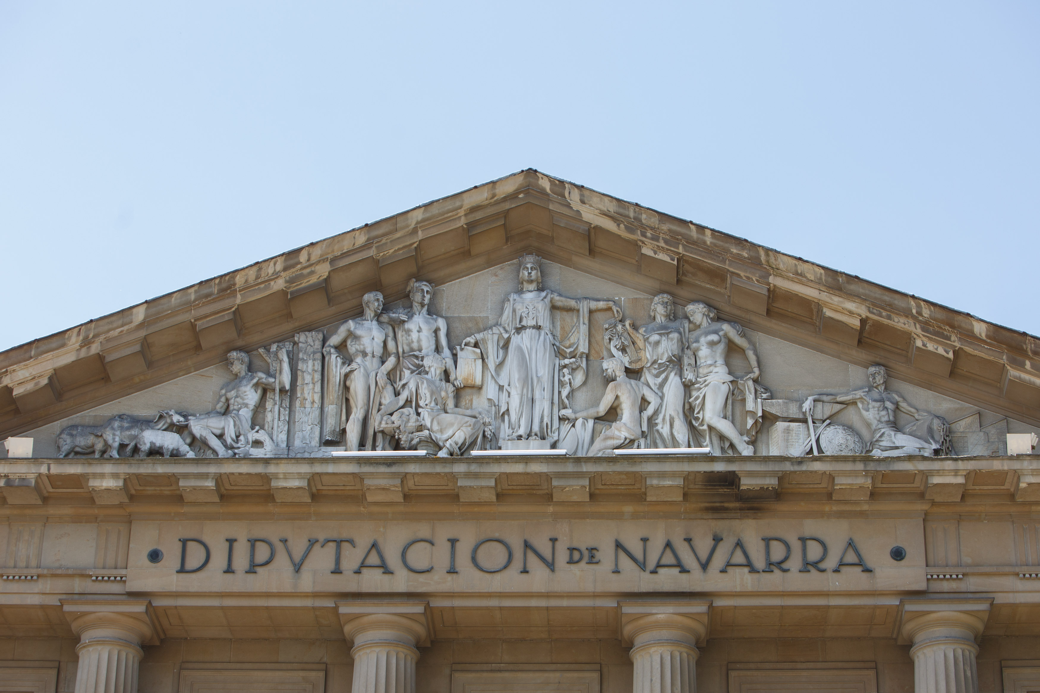 imagen Fachada del Palacio de Navarra, sede del Ejecutivo foral. 