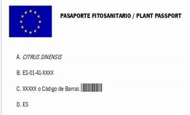 pasaporte fotosanitario