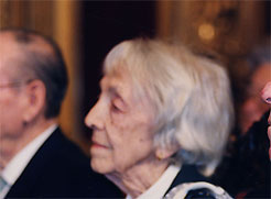 María Puy Huici Goñi, en una imagen del 19 de marzo de 2001, el día en que recibió la Cruz de Carlos III el Noble.