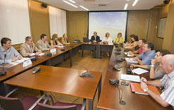 Imagen de la reunión .