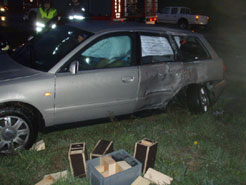 Un fallecido en una colisión entre un camión y un turismo en Oláibar