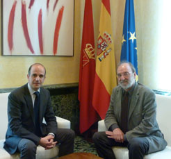 Reunión del consejero Catalán con el presidente del CTP